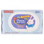 Pureen Extra Moist Blue Baby Wipes 2 x 80 Sheets